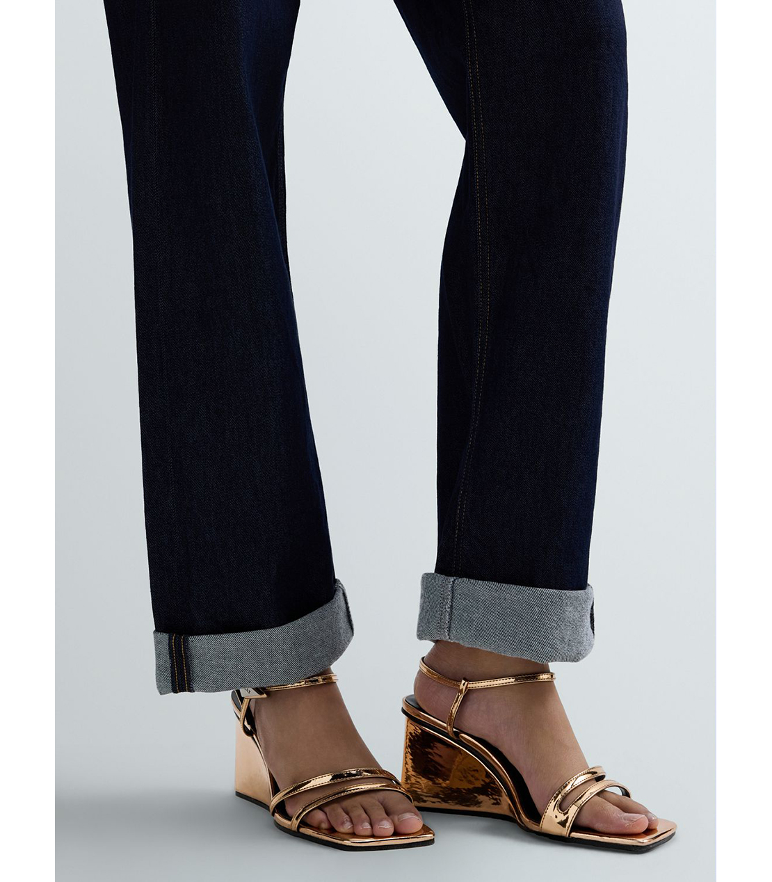 ストレートボーイフィットAUBRY インディゴストレッチデニム 詳細画像 ダークブルー 6